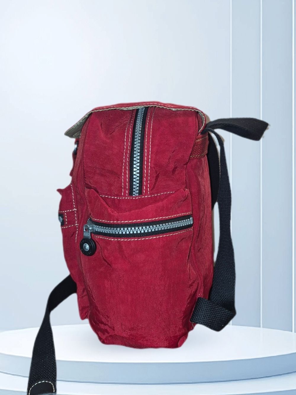 Kipling Red Nylon Backpack - Picture 4 of 7